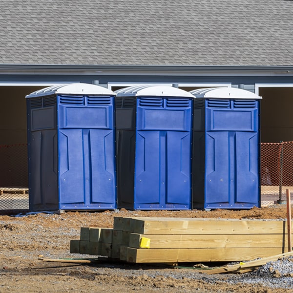 what is the expected delivery and pickup timeframe for the portable toilets in Springville IA
